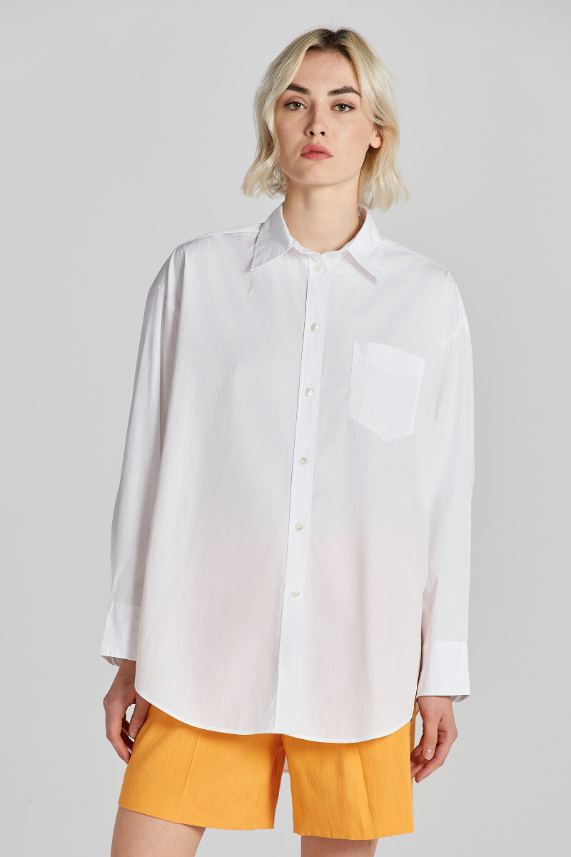 KOŠEĽA GANT OS POPLIN SHIRT WHITE
