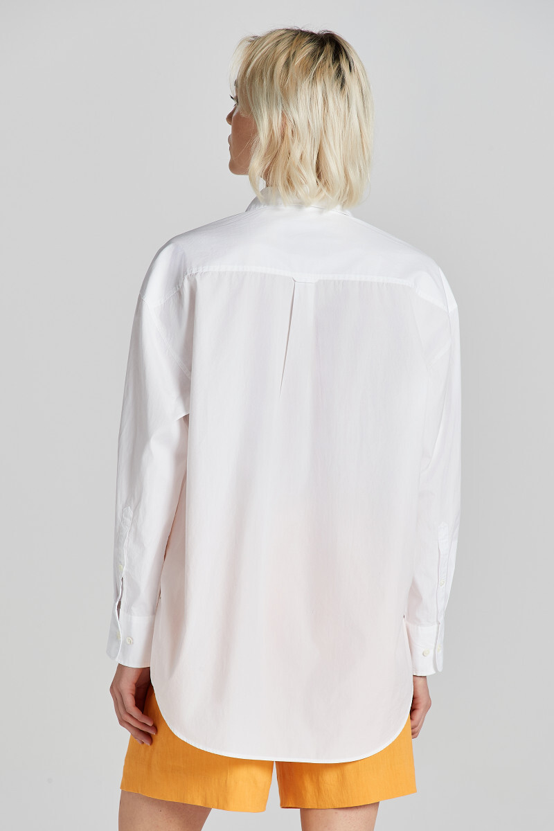 KOŠEĽA GANT OS POPLIN SHIRT WHITE