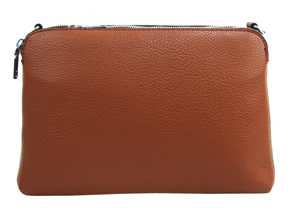 Jessica Bags Ružová crossbody dámska kabelka s tromi sekciami Jessica