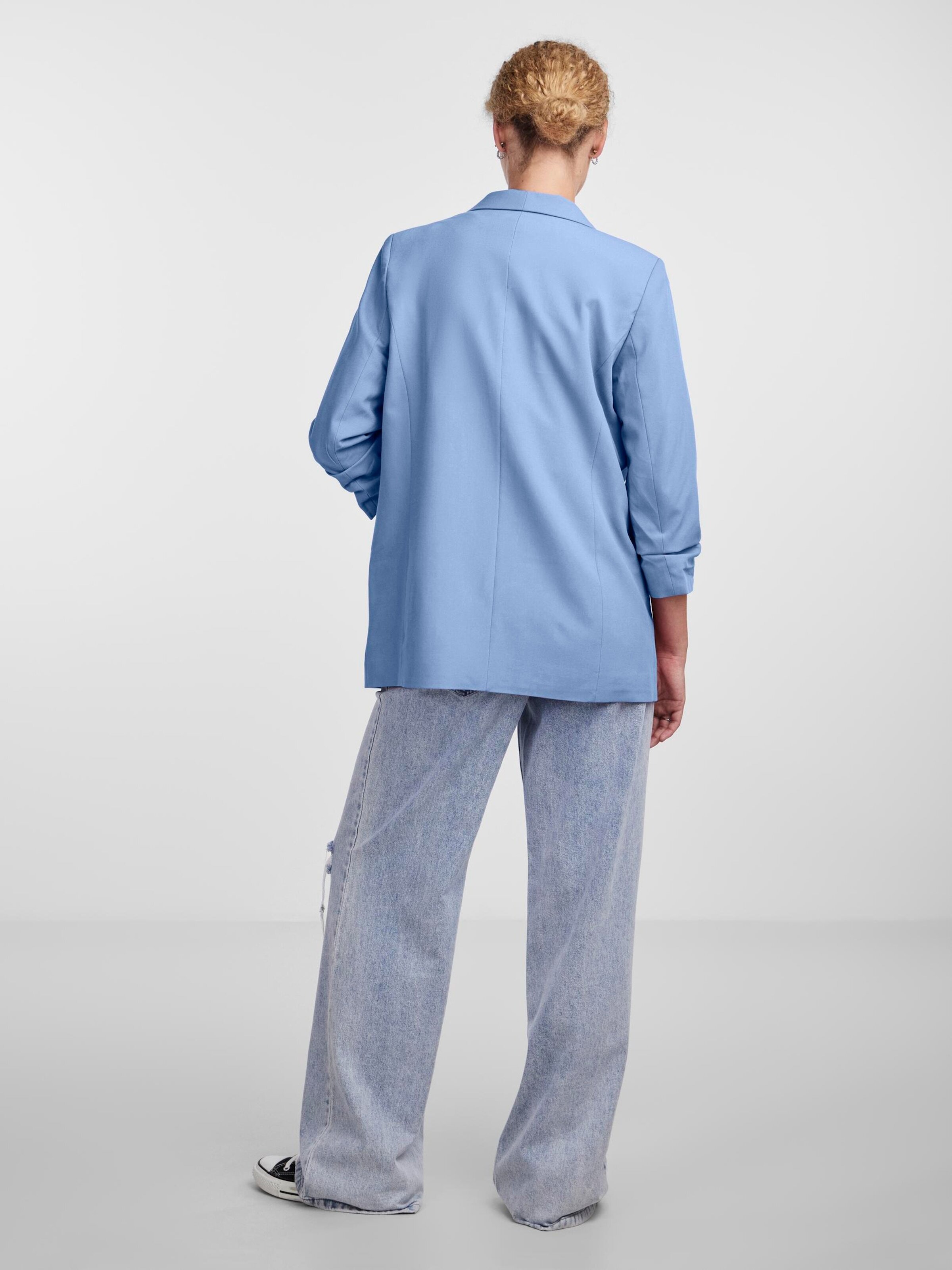 PIECES Blejzer 'Bosella' modrosivá