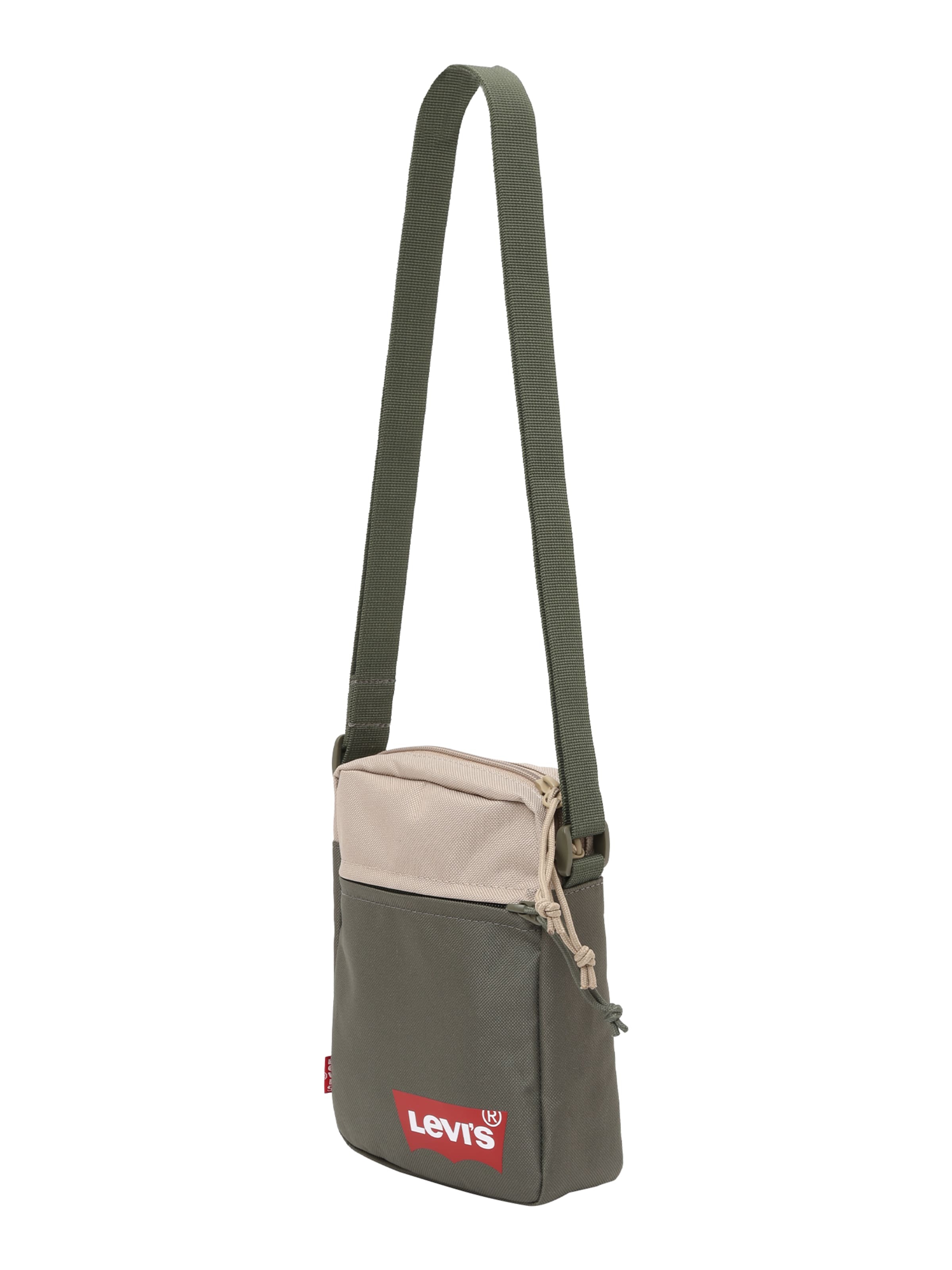LEVI'S  Taška cez rameno béžová / kaki / červená