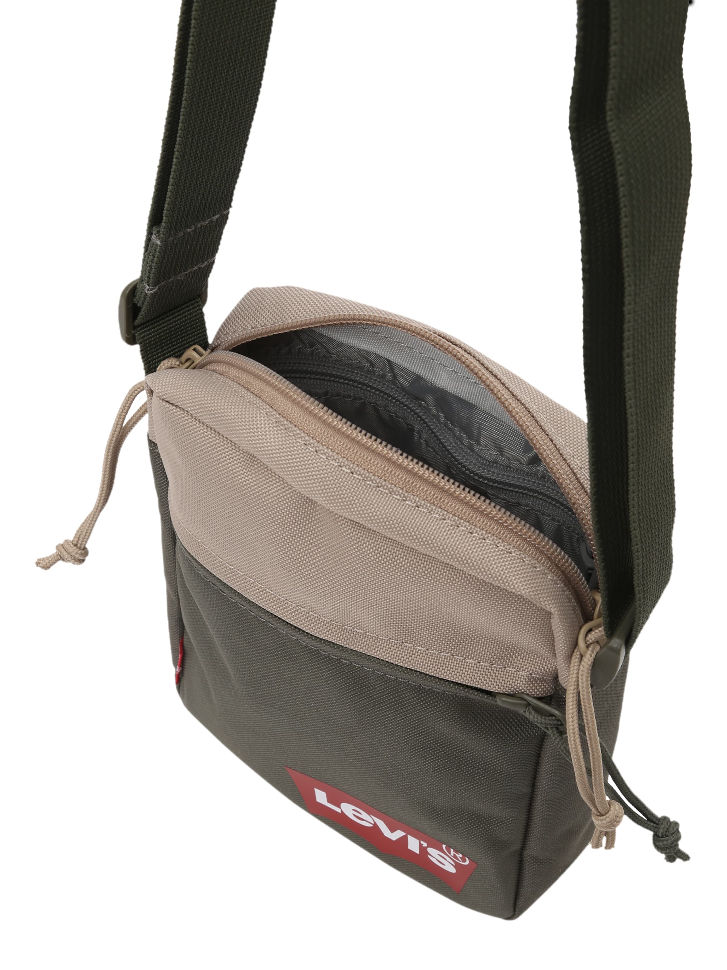 LEVI'S  Taška cez rameno béžová / kaki / červená