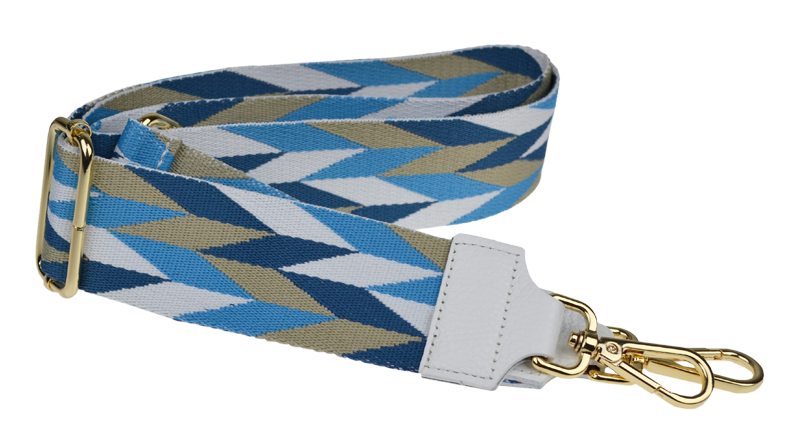 Biela kožená talianska crossbody kabelka Bala Bianca s prídavným pruhom II NovaKabelka.sk