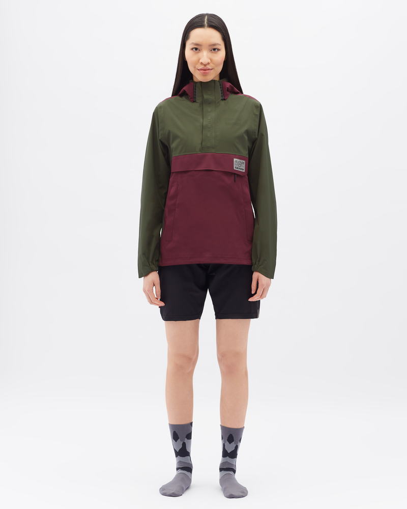 Dámska gravel bunda Silvini Montesola zelená/vínová