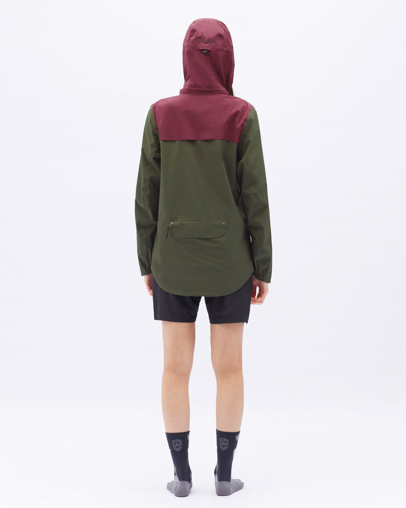 Dámska gravel bunda Silvini Montesola zelená/vínová