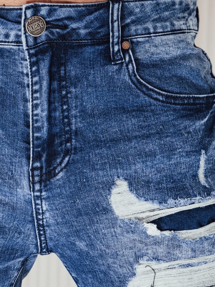 Dstreet Jedinečné modré pánske rifle