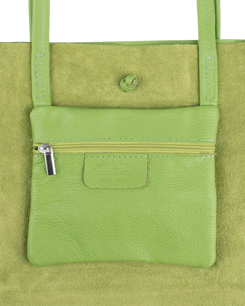 Zelená kožená talianska kabelka Annalisa Verde Mela NovaKabelka.sk