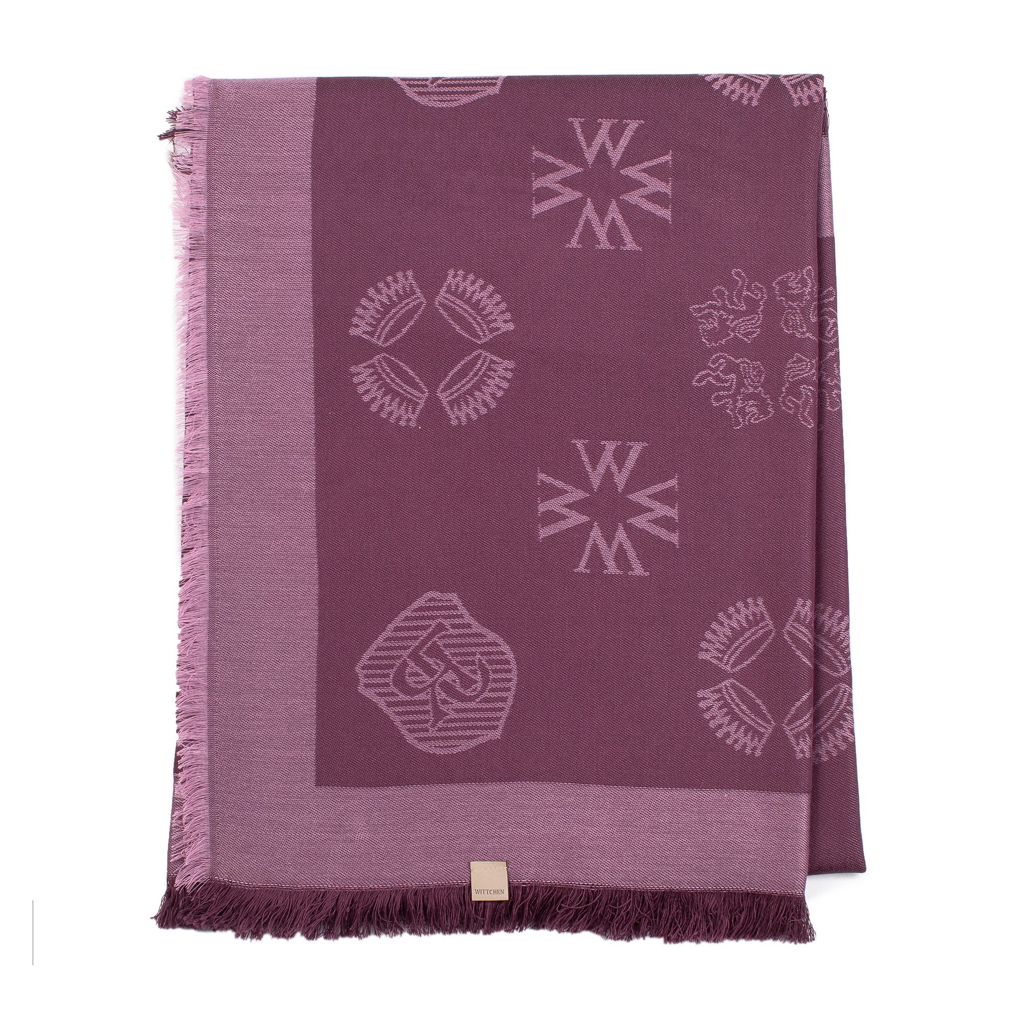 Wittchen Dámska monogramová tkaná bambusová šatka 97-7D-002-V