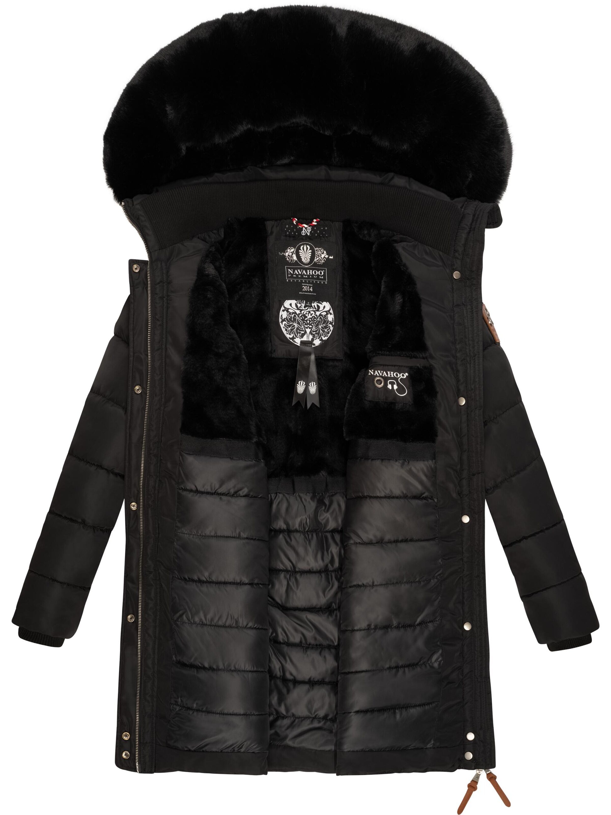 NAVAHOO Zimný kabát 'Paula' čierna