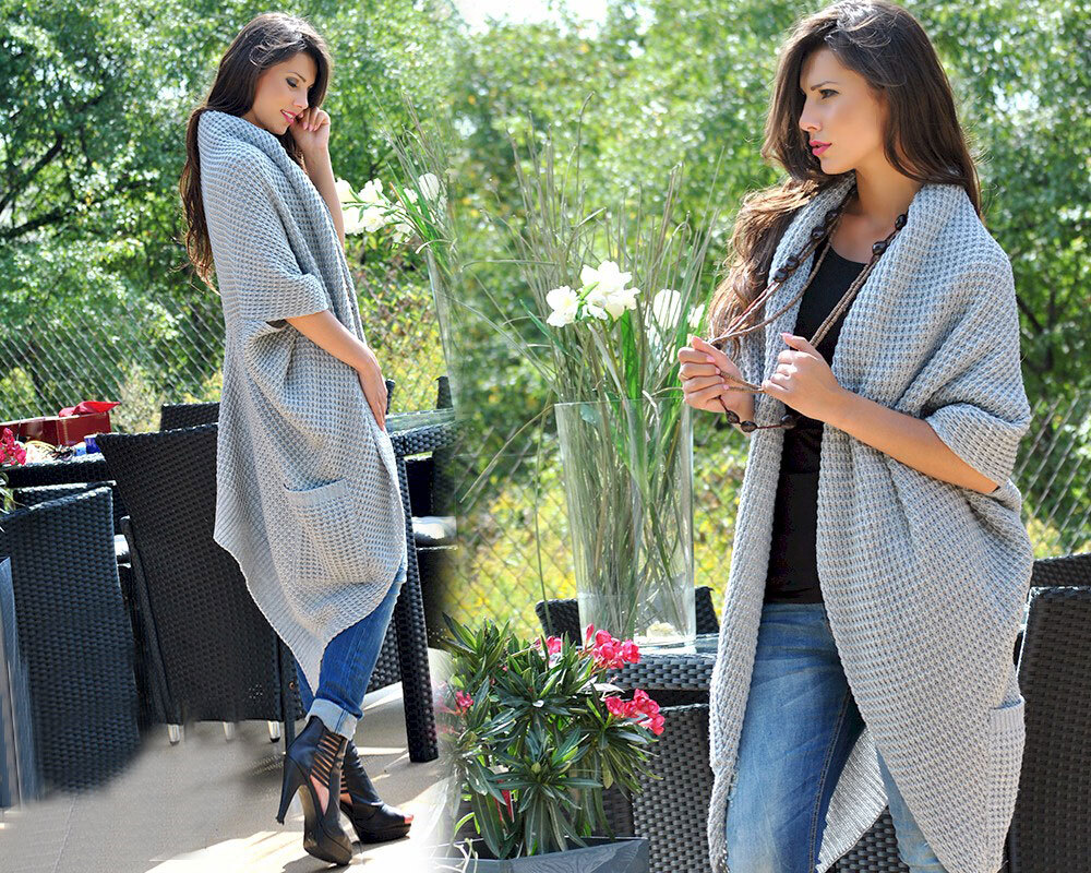 Fashionweek Kardigan bez zapínania z kvalitného materiálu ANNA