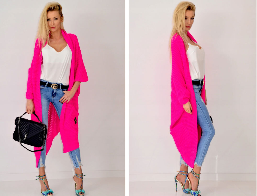 Fashionweek Kardigan bez zapínania z kvalitného materiálu ANNA