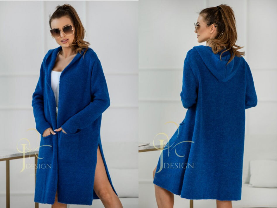 Fashionweek Dámsky farebný predĺžený cardigan NINA