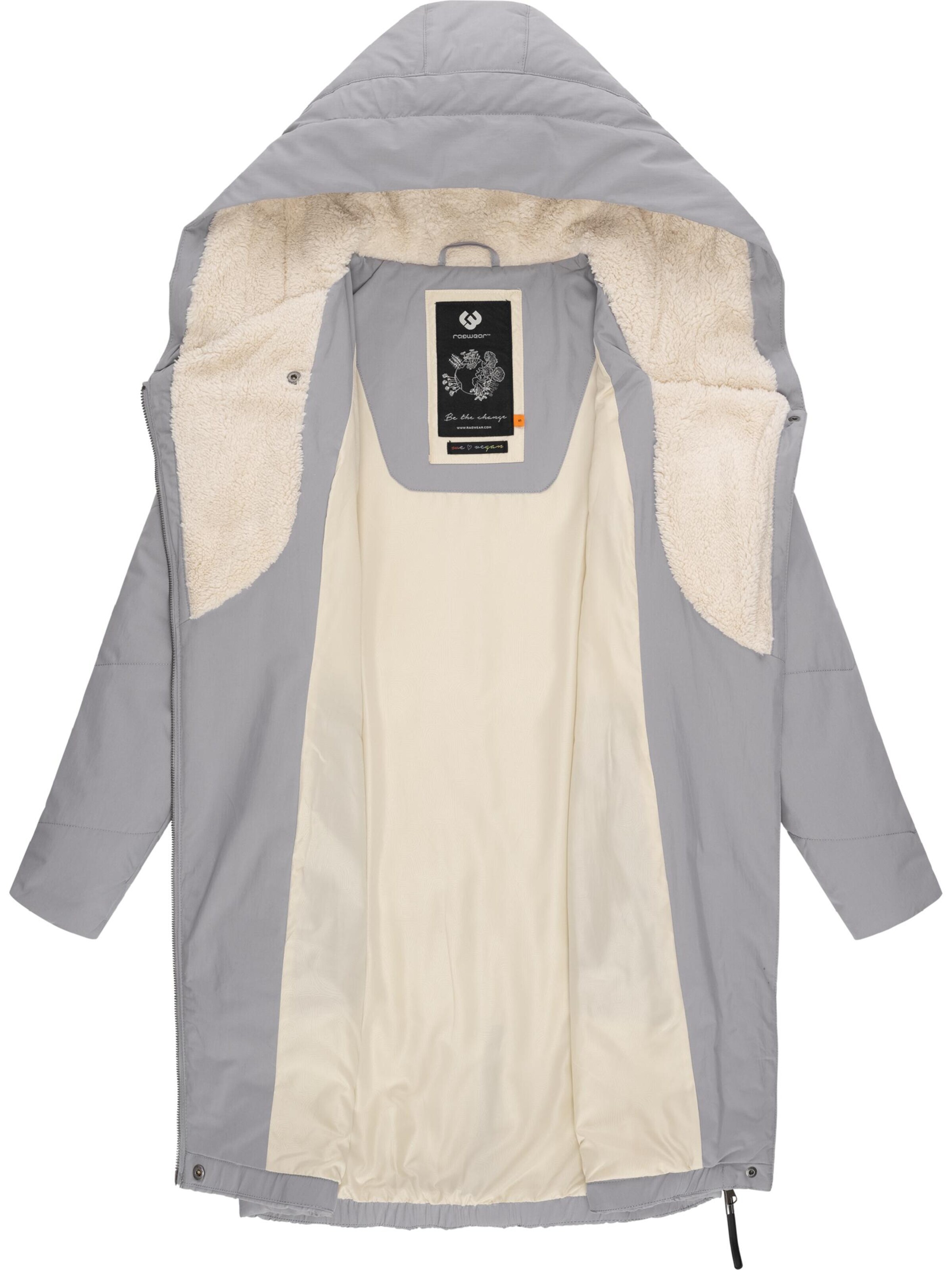 Ragwear Zimný kabát 'Gordon' béžová / sivá