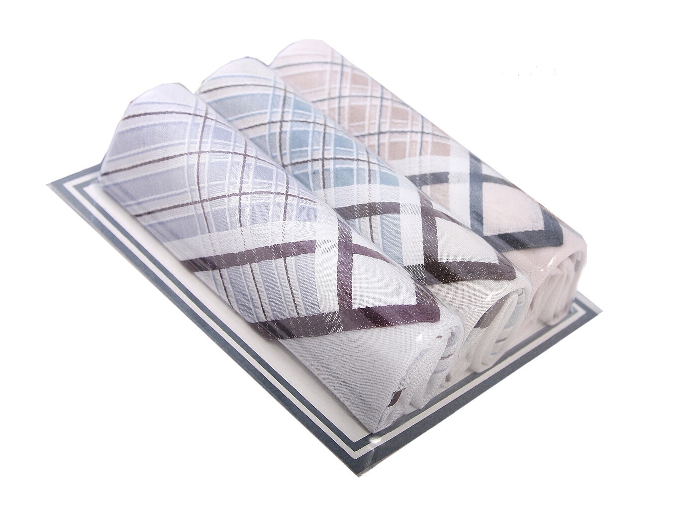 Etex Pánske vreckovky M14 svetlé darčeková krabička (3 ks)