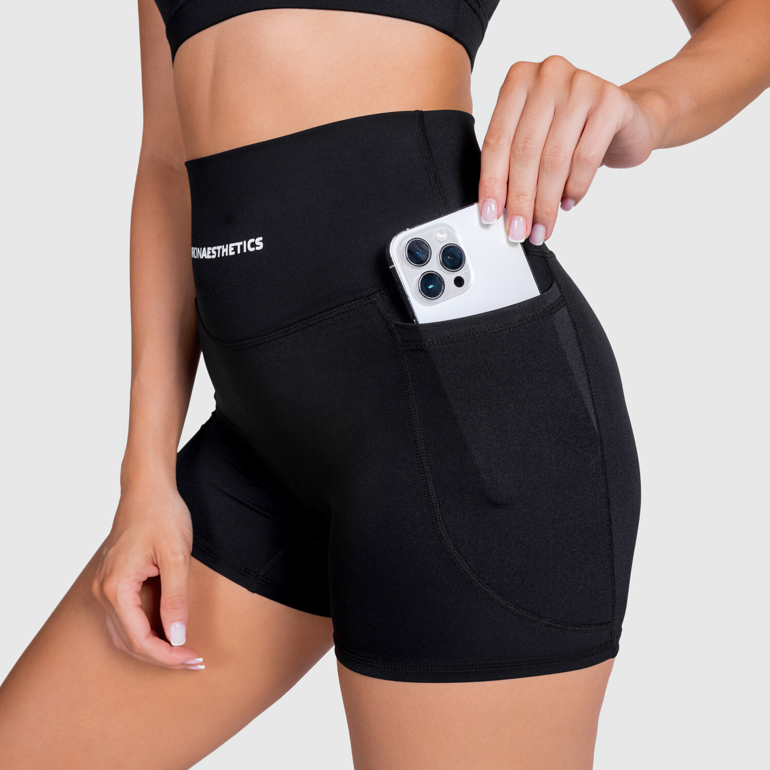 Športové kraťasy Iron Aesthetics Siren, čierne