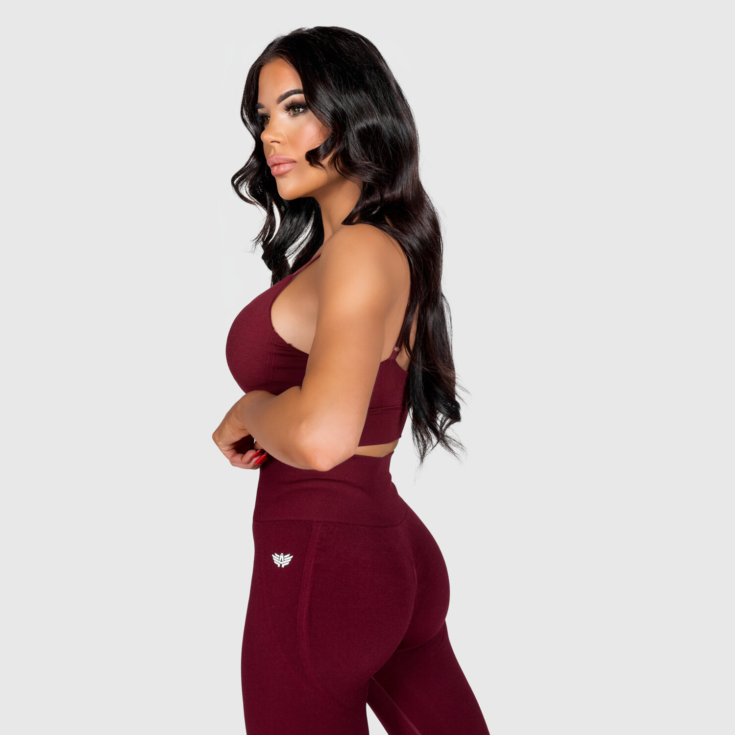 Športová podprsenka Iron Aesthetics Inspire, bordová