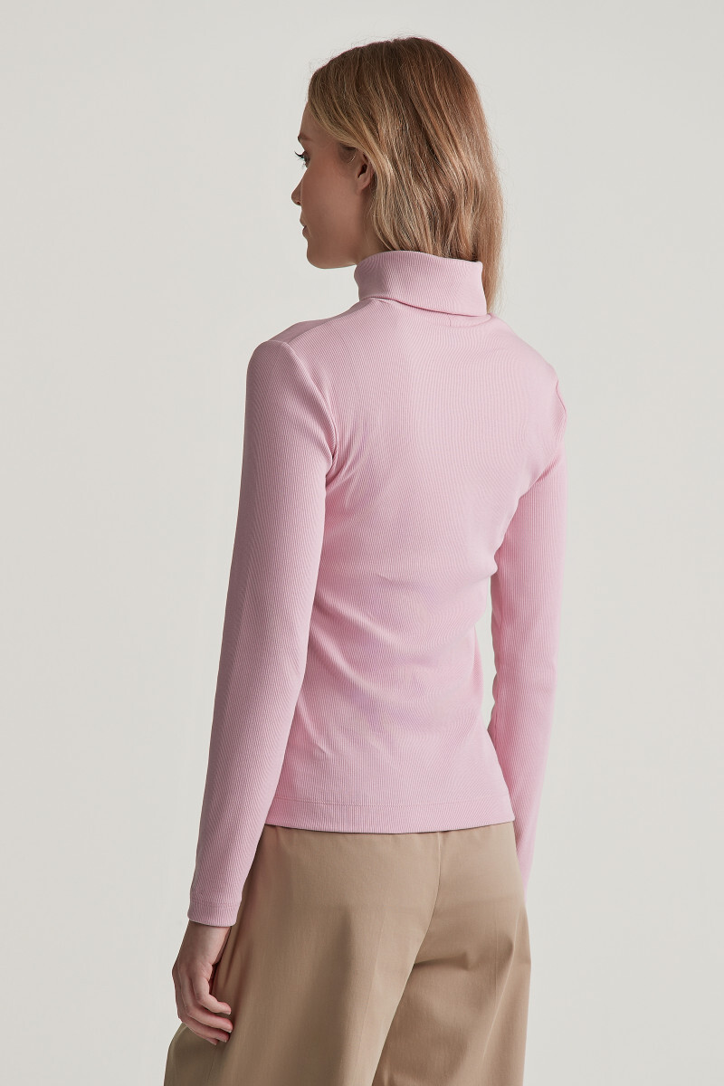 ROLÁK GANT SLIM RIB TURTLENECK DUSTY PINK