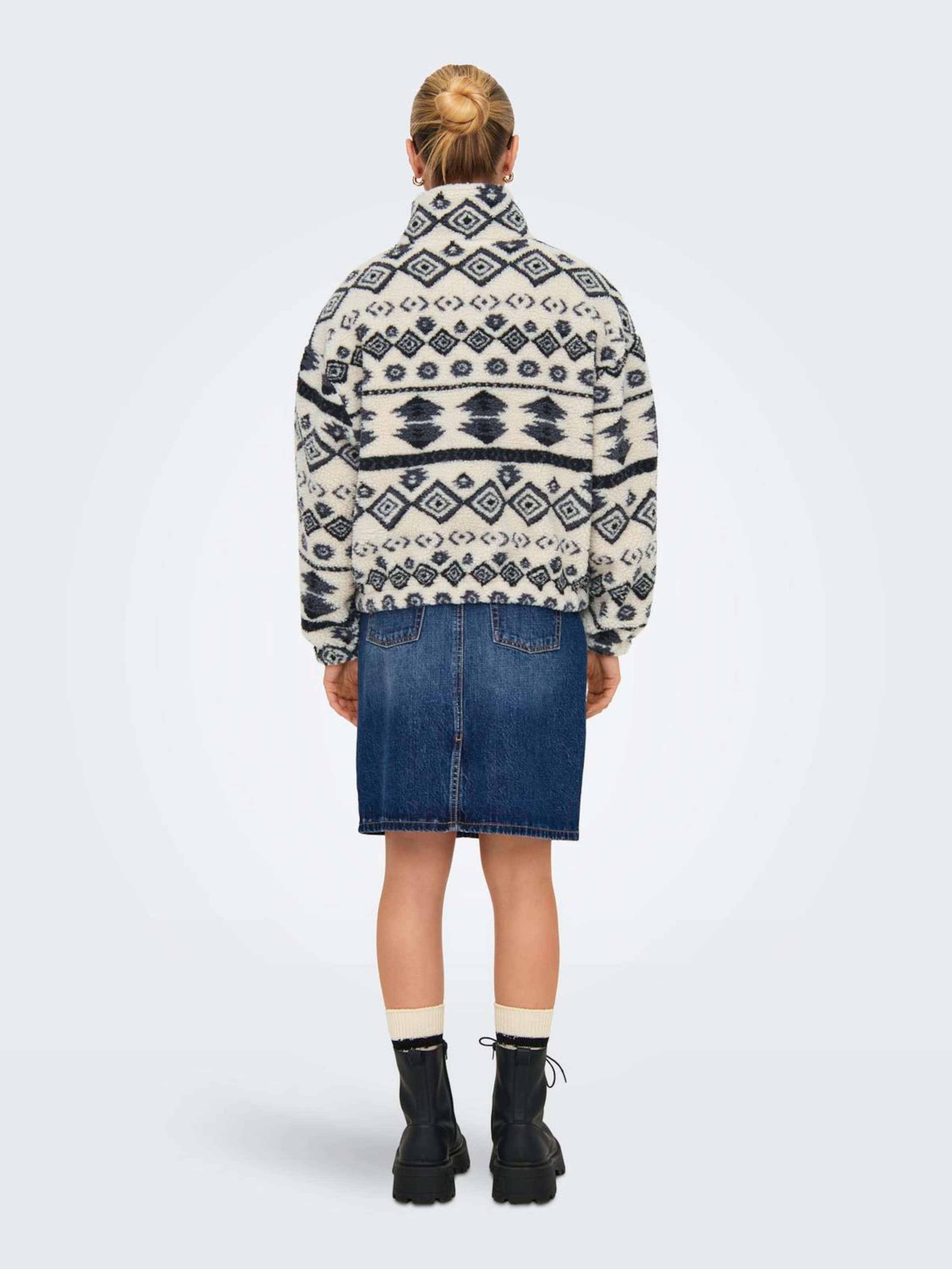 ONLY Sveter 'ONLJANNE' béžová / čierna