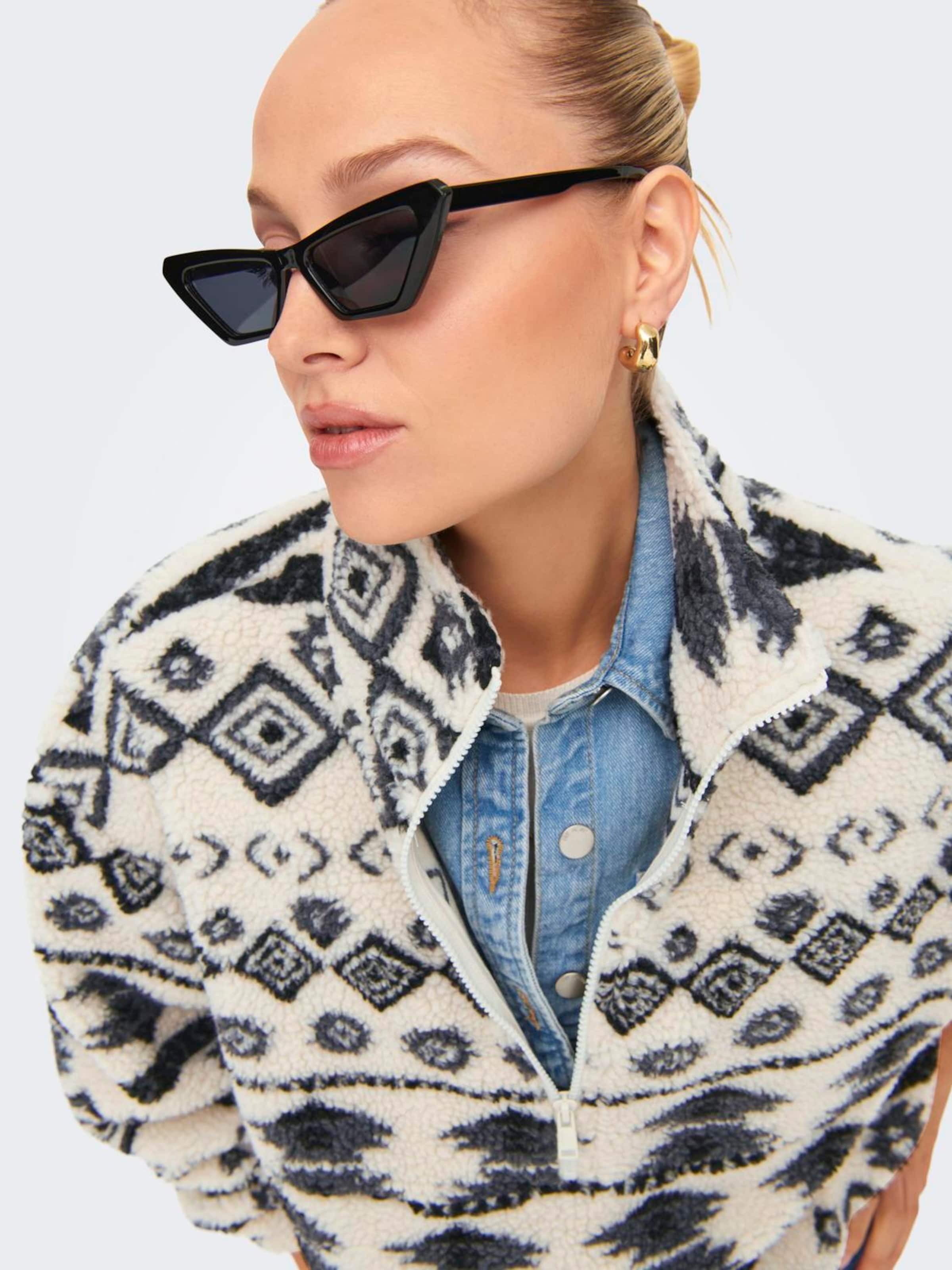 ONLY Sveter 'ONLJANNE' béžová / čierna