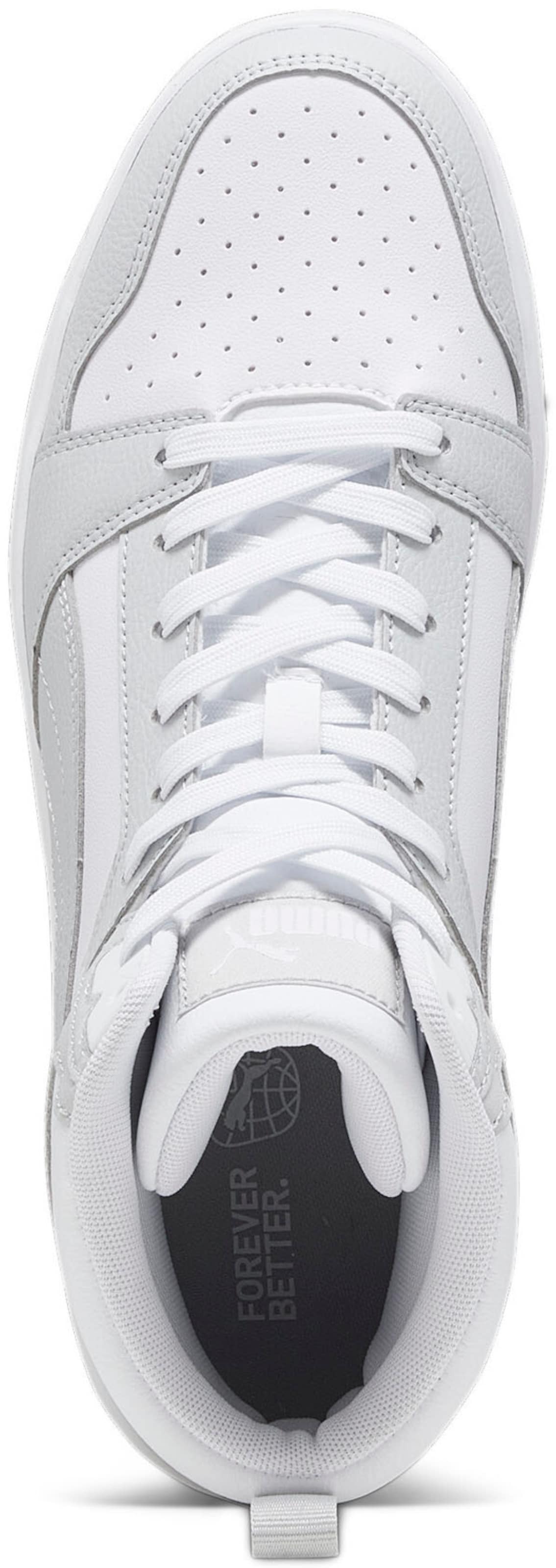 PUMA Členkové tenisky 'Rebound V6' svetlosivá / biela