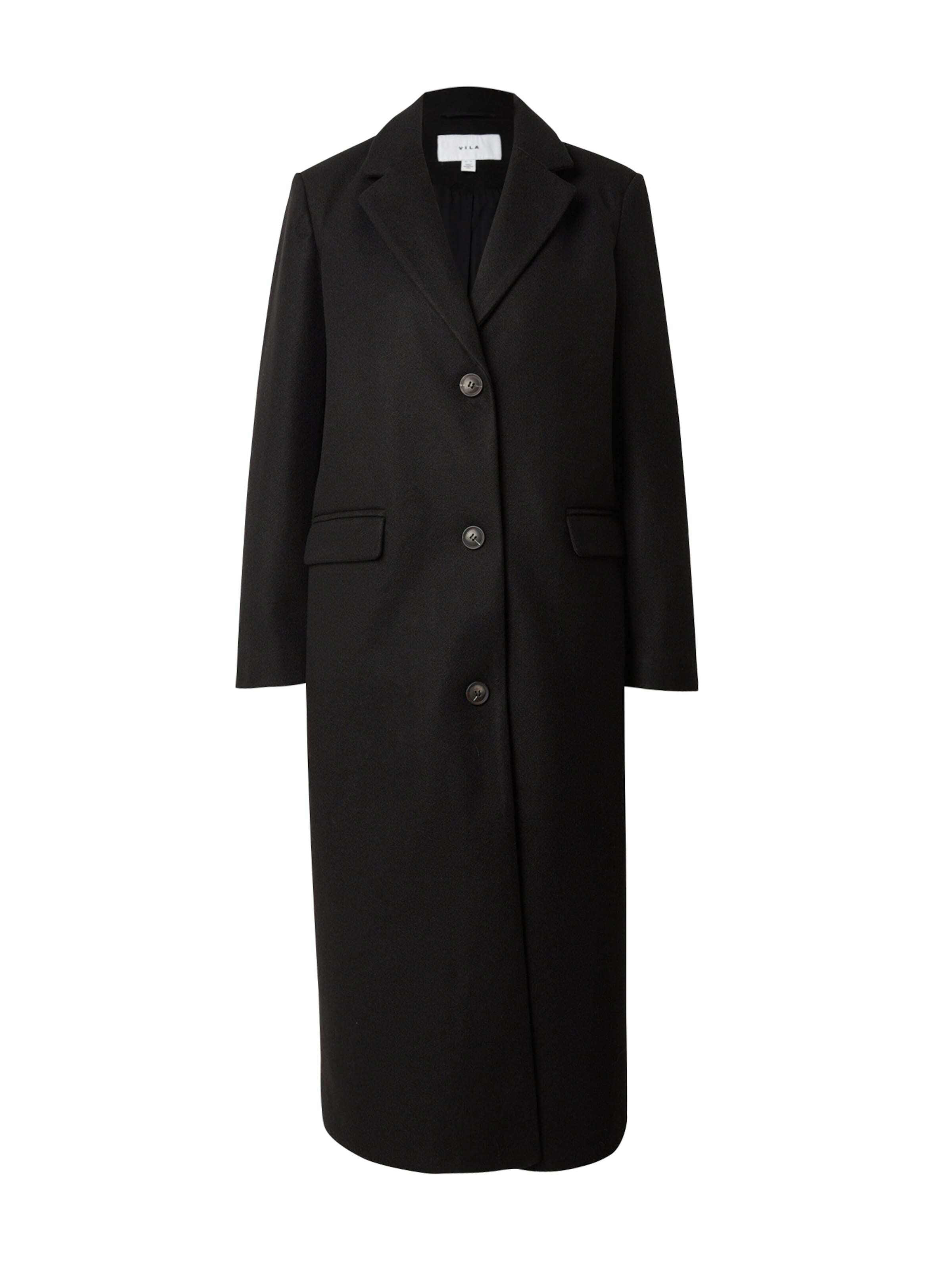 VILA Prechodný kabát 'Solo' čierna