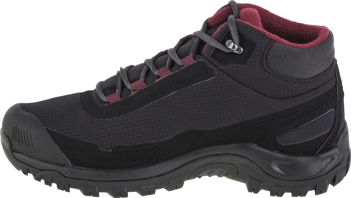 Čierno-ružová dámska treková obuv Salomon Shelter CS WP W 411105