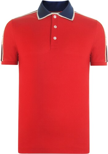 gucci ribbon polo shirt