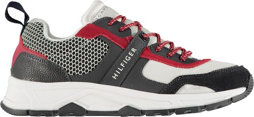 tommy hilfiger mixed texture trainers