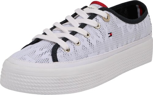 tommy jacquard flatform sneaker