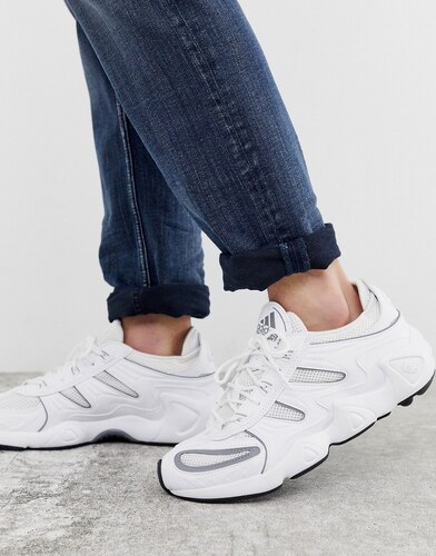 adidas originals yung fyw salvation trainers in triple white