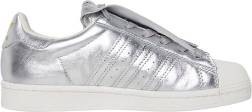 Adidas Originals Womens Superstar Fr Trainers Silver Metallicsilver Metalliccore White Glamisk 1106