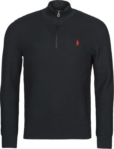 Polo Ralph Lauren Svetre Pull Demi Zip Texture En Coton Pima Maille