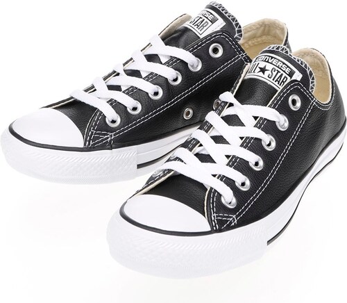 Čierne unisex kožené tenisky Converse Chuck Taylor All Star - GLAMI.sk