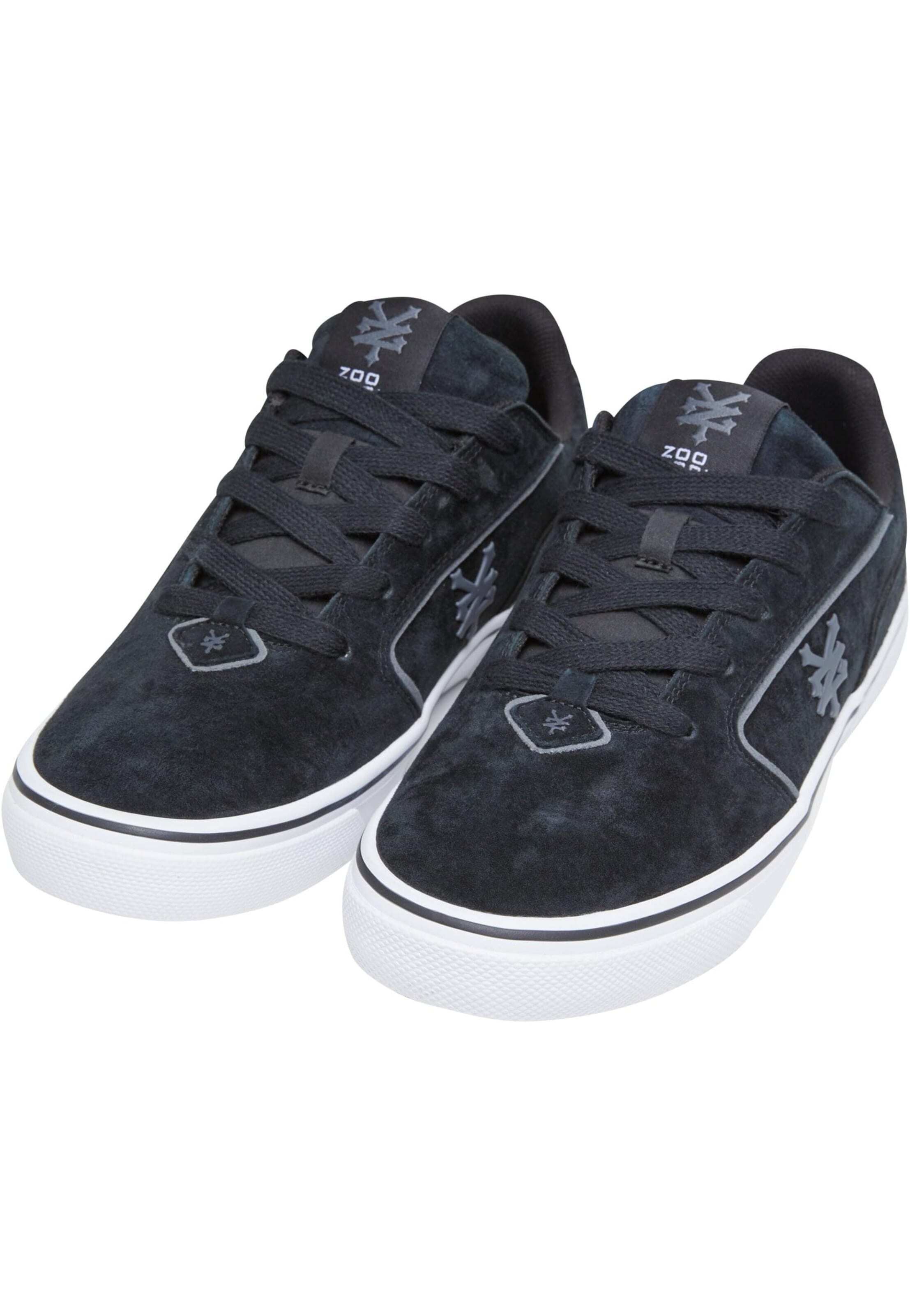 ZOO YORK Nízke tenisky 'Pyramid' grafitová / čierna