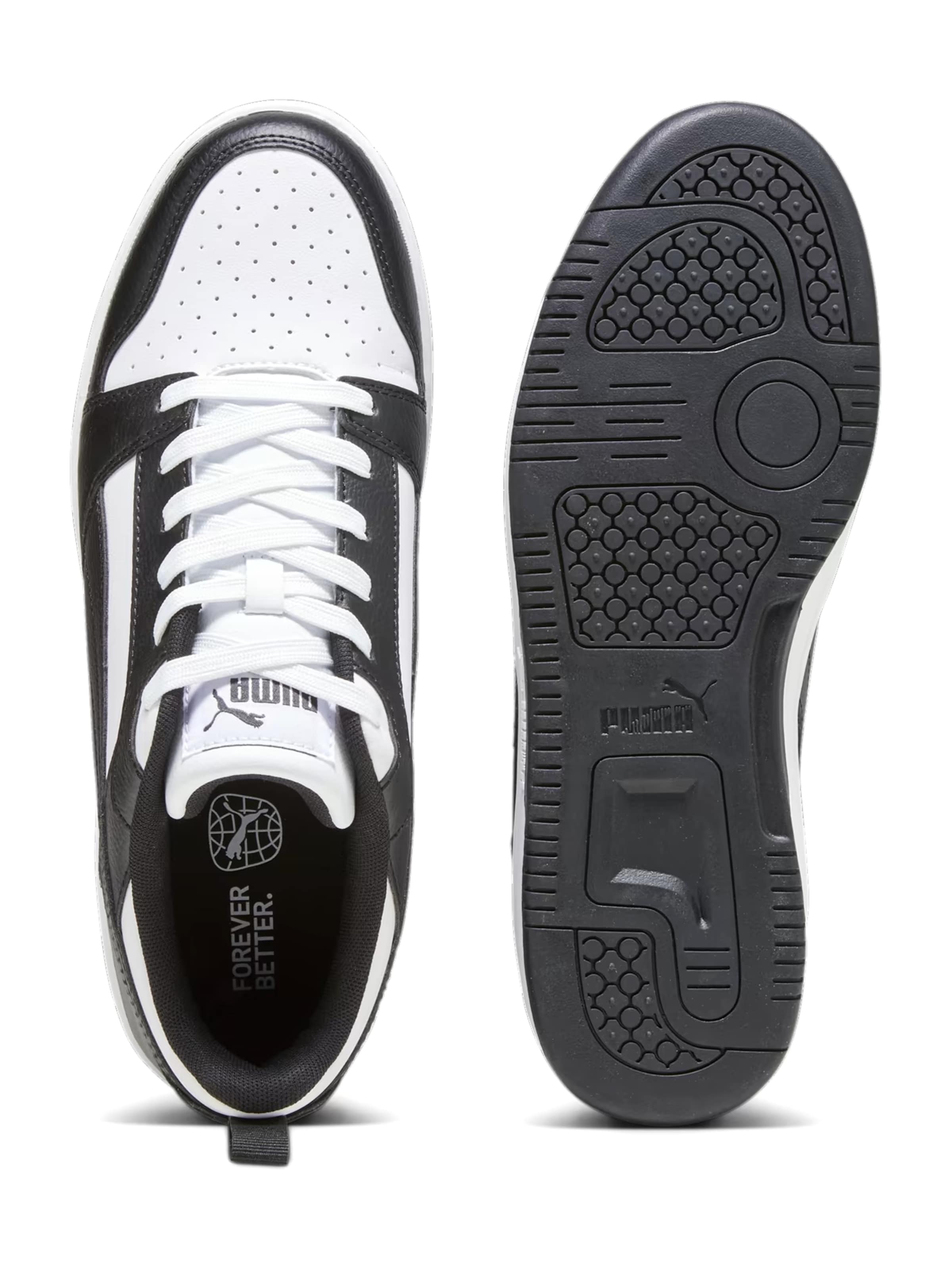 PUMA Nízke tenisky 'Rebound V6' čierna / biela