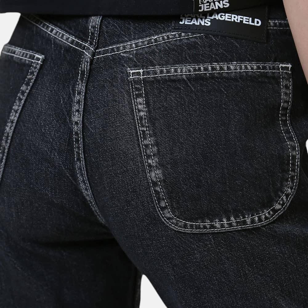 Dámské černé rovné džíny Karl Lagerfeld 56010