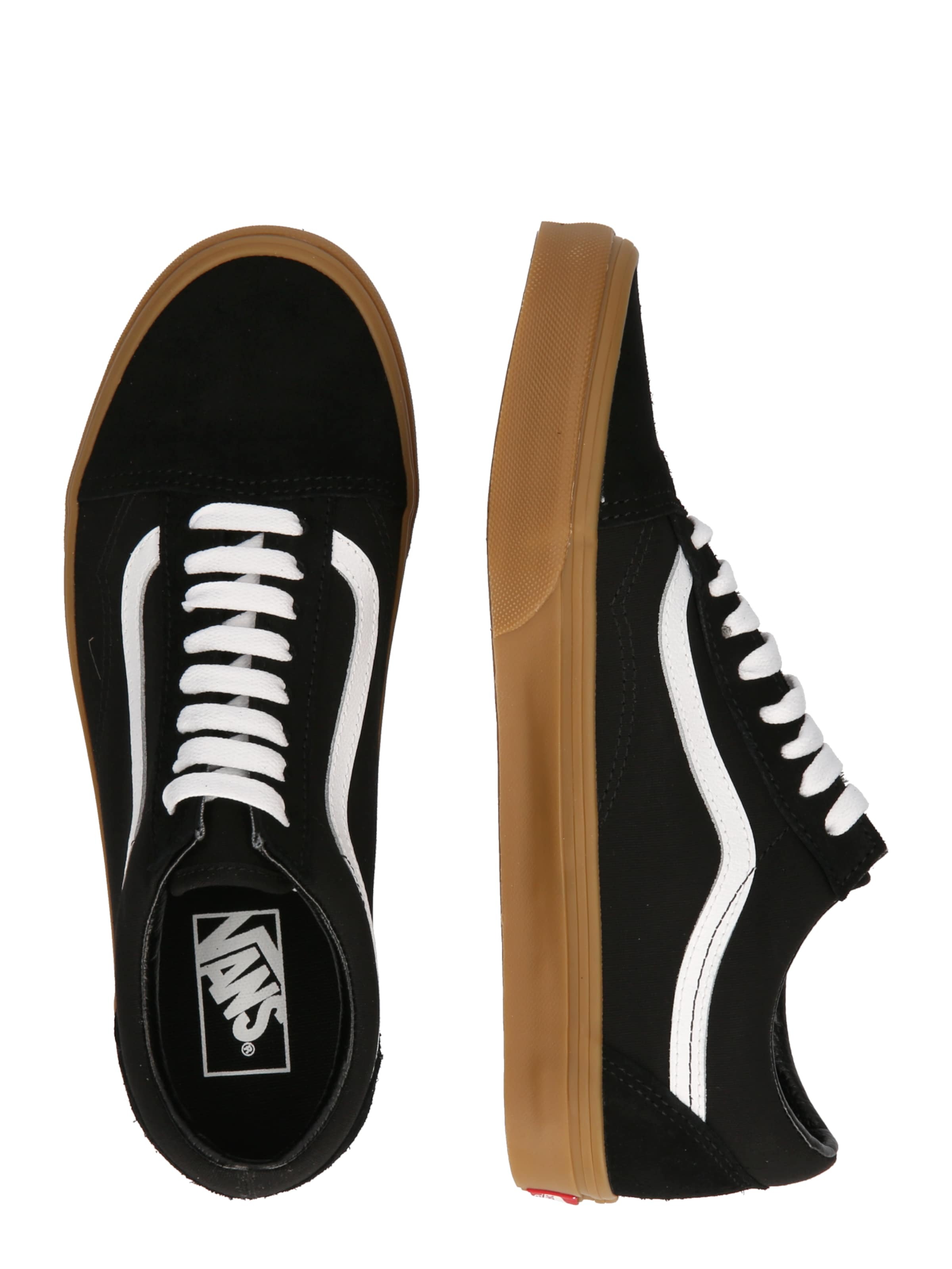 VANS Nízke tenisky 'Old Skool' čierna / biela