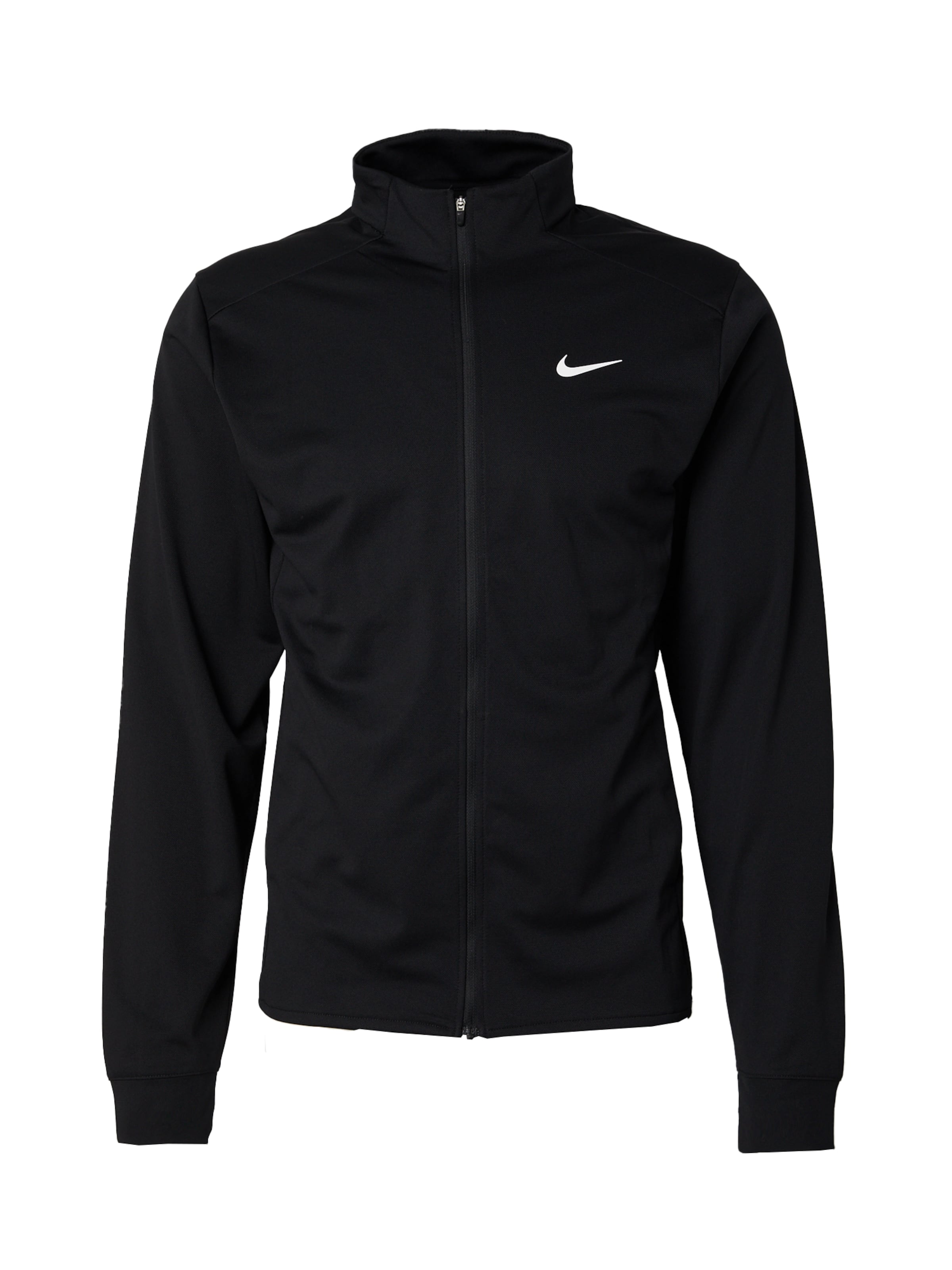 NIKE Športová mikina so zipsom 'Totality' čierna