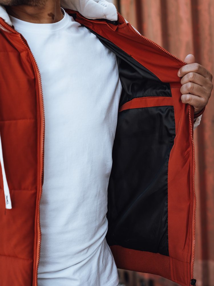 Dstreet Červená prešívaná bomber bunda