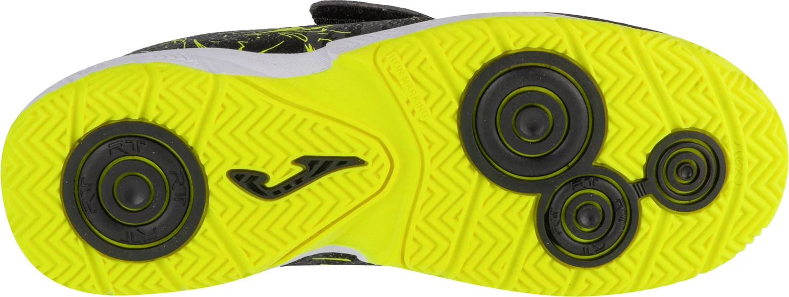 Čierno-žlté chlapčenské sálové tenisky Joma Super Copa Jr 2401 IN SCJW2401INV