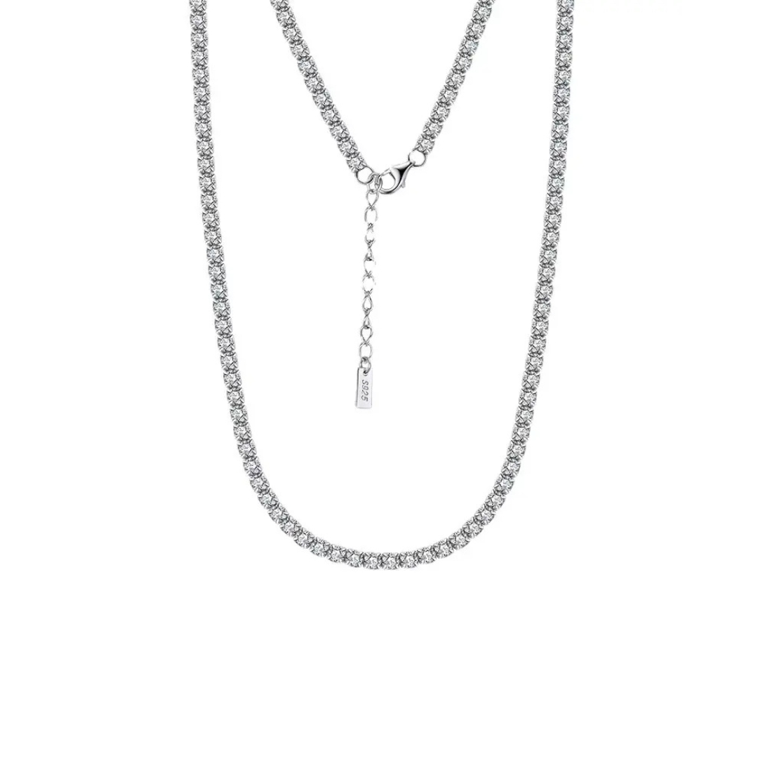 MAJYA Strieborná tenisová retiazka MYRA 45 cm | šírka 3 mm 11197