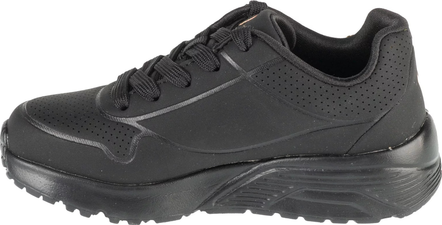 Čierne dievčenské tenisky Skechers JGoldCrown: Uno Lite - Metallic 314067L-BKGD