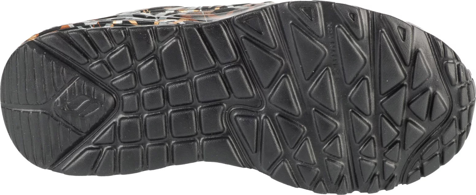 Čierne dievčenské tenisky Skechers JGoldCrown: Uno Lite - Metallic 314067L-BKGD
