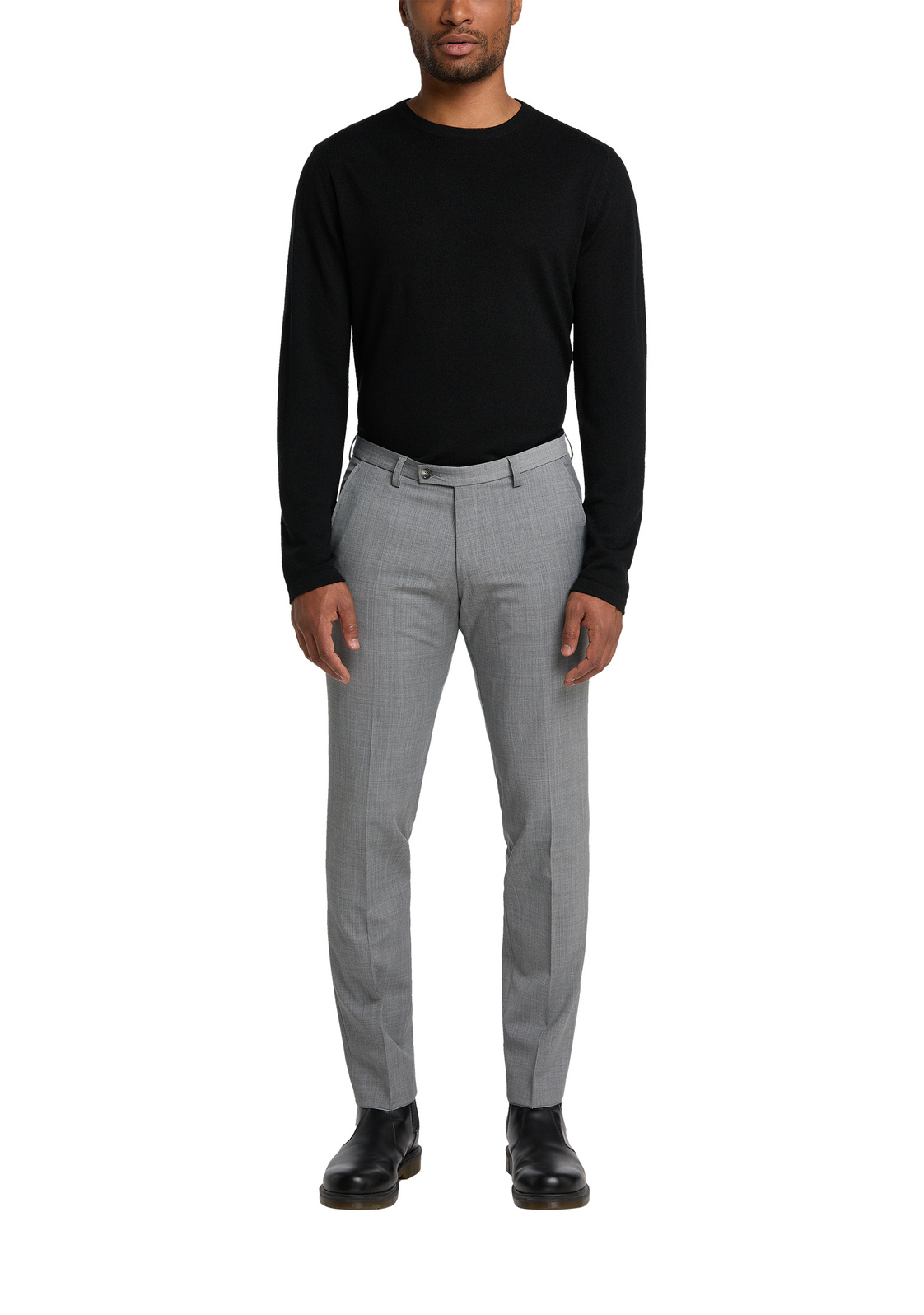 Pánske sivé oblekové nohavice CLUB OF GENTS slim fit