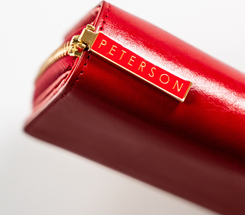 Červená dámska kožená peňaženka Peterson Y702 PTN PL-418