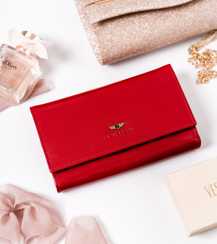 Peterson Klasická červená dámska peňaženka Y126 PTN 438 2-3-1-5989 R