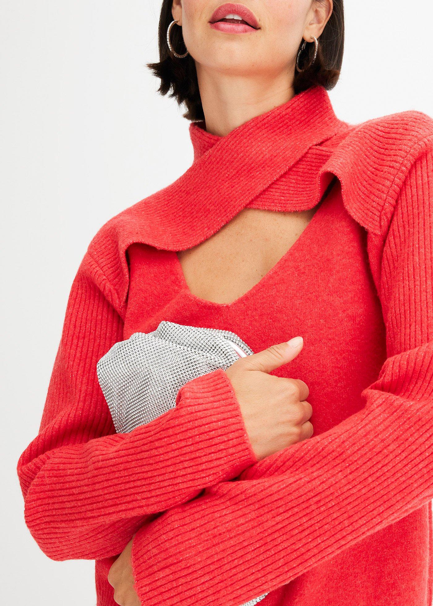 bonprix Pulóver, farba červená