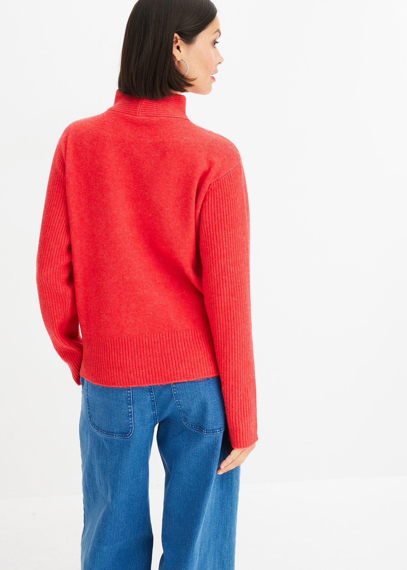 bonprix Pulóver, farba červená