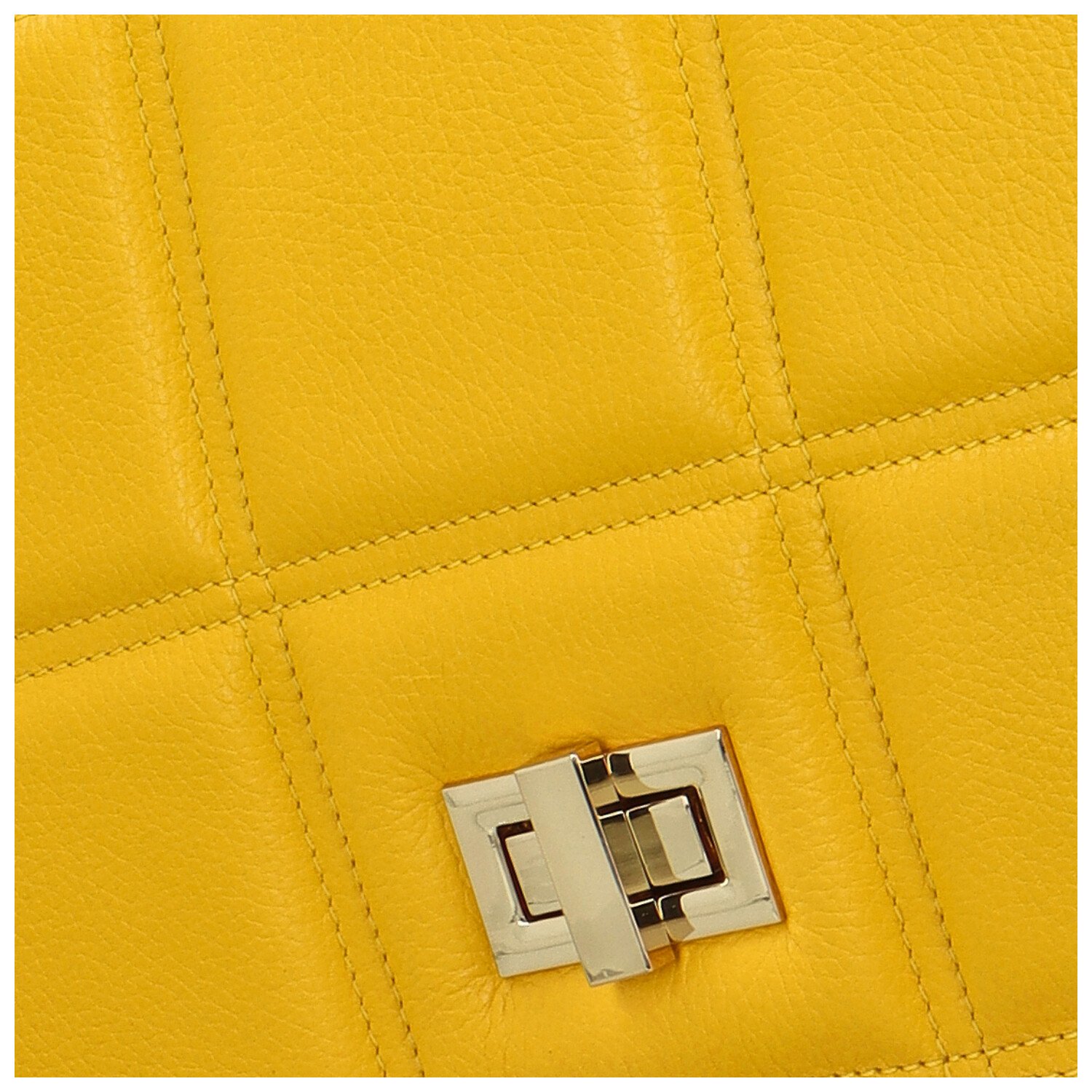 Delami Vera Pelle Módna dámska kožená kabelka do ruky Siera, žltá