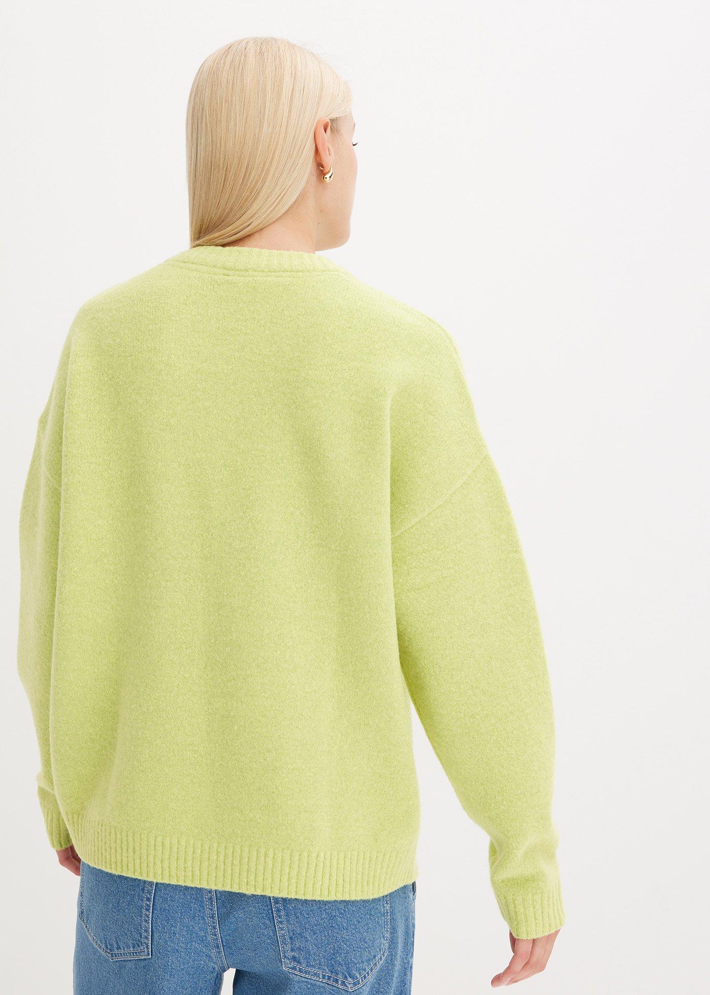 bonprix Oversize-pulóver, farba zelená